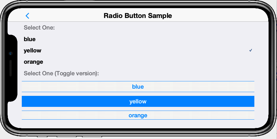 RadioButtons